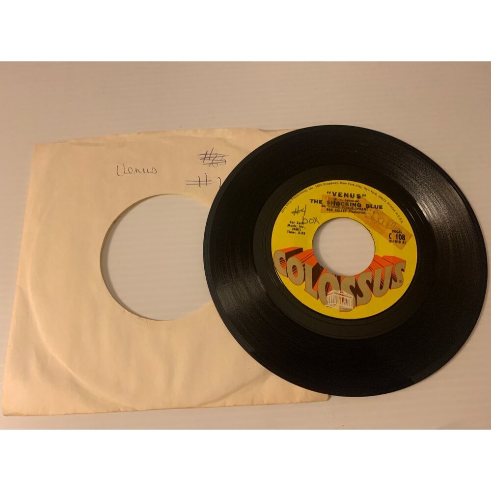 Vintage Colossus "Venus" & "Hot Sand" Vinyl 7" 45 RPM Record The Shocking Blue 1
